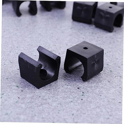 UPKOCH 25pcs Wall Mounted Fishing Rod Storage Rack Compact Black Fishing Rod Organizer for Home Office Snooker and Design - size: 1.90X1.80X1.80CM