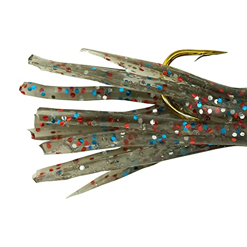 Berkley PowerBait Pre-Rigged Atomic Tubes Fishing Soft Bait - color: Smoke Rainbow Sparkle, size: 1/16 oz