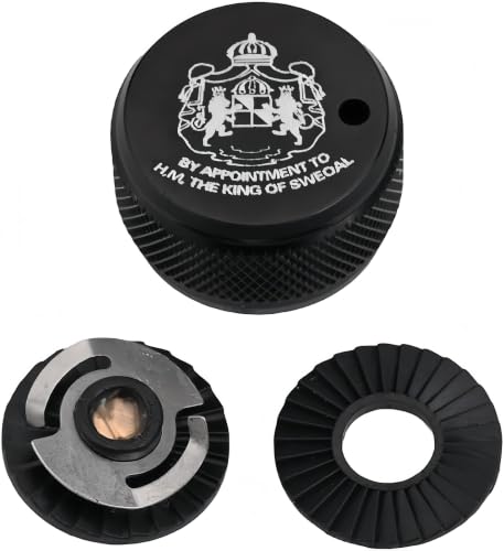 Baitcast Reel Brake Knob, Aluminum Alloy Sound Spool Control Replacement Parts - color: Black