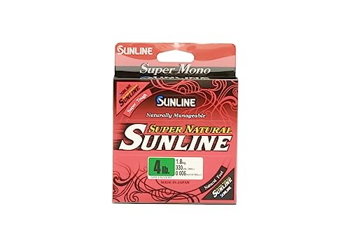 Sunline Super Natural Monofilament Fishing Line - color: Jungle Green, size: 4-Pounds/330-Yards
