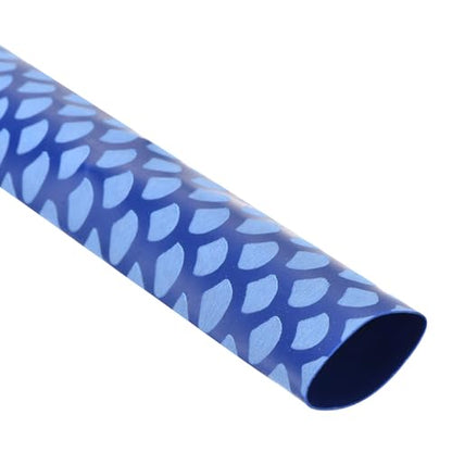 DMiotech Heat Shrink Sleeve Wrap Tubing x Tube Tubing for Fishing Rod Grips and Other Grips, Non Slip - Insulation - Waterproof 40'' Lengths, Dia 20mm Blue Scales - color: Blue Scales, size: Dia 20mm
