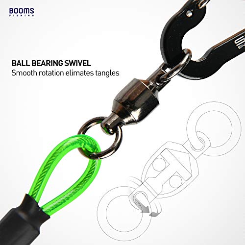 Booms Fishing T02 Fishing Pole Tether, Kayak Paddle Leash, Paddle Board Fishing Accessories, Heavy Duty Fishing Lanyard for Fishing Tools/Rods/Paddles - color: Multicolor with 7.1" RB1 Belt, 3pcs