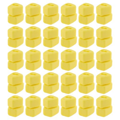 30x Yellow Double Corn Sink Silicone Lure 11.5x9.5mm for European Carp Fishing