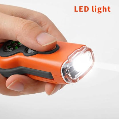 Emergency Survival Function Whistle, Outdoor Multifunctional Tool Safety Whistle with Lanyard, Ideal for Kayaking, Boating, Hiking, Camping, Climbing, Hunting,Rescue Signaling - color: orange2pcs
