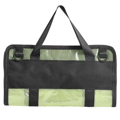 Fishing Lure Stroage Bag Covenient 6 Pocket Large Capacity PVC Heavy Duty Protective Cover Durable Fishing Bag for all Fishing Bait Trolling Fishing Lure Wraps Box for Saltwater (1pc, Yellow) - color: Yellow
