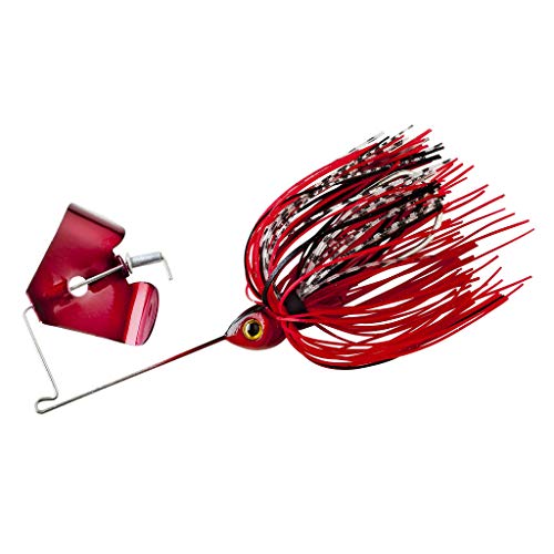 BOOYAH Pond Magic Small-Water Spinner-Bait Bass Fishing Lure - color: Red Ant, style: Pond Magic Buzz