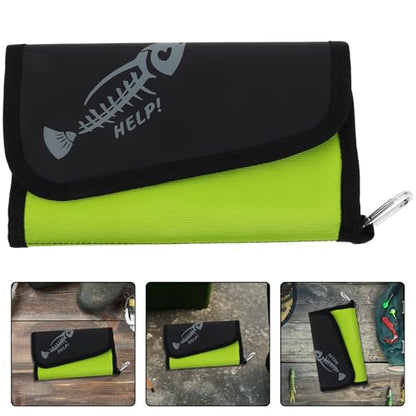Zerodeko Portable Lure Bag Waterproof Fishing Tackle Storage Organizer with Large Capacity and Detachable Soft Bait Compartment for Freshwater and Saltwater Fishing – Fluorescent Green,