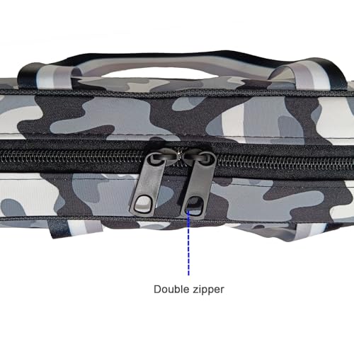 Portable Fishing Rod Bag Collapsible Fishing Bag Large Capacity Outdoor Nylon Carrying Case - size: 40CM Lenght-Black