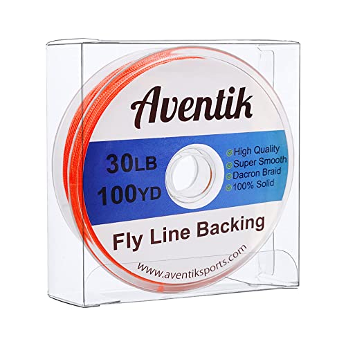 Aventik Dacron Braided Fly Line Backing 100Y/200Y 20LB/30LB - color: Orange, size: 30LB,100YARD