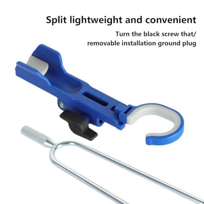 Fishing Rod Holder Angling Pole Mount Rack with Ground Spikes | Surf Fishing Rod Holder for Boat Shore Kayak Pontoon Dock Surf Beach - color: Blue