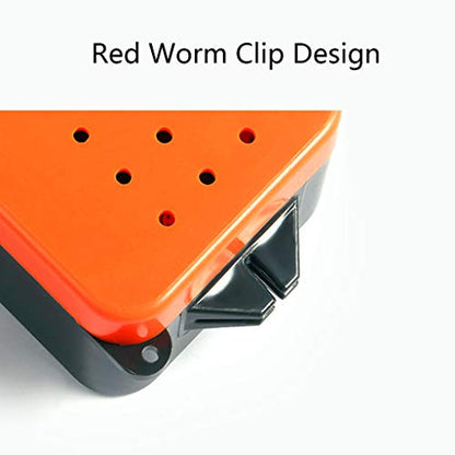 QUQUTWO Breathable Fishing Live Baits Container Holder Box Worms Lures Storage Organizer