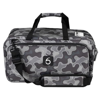 6th Sense – Travel Bait Bag – Large Fishing Tackle Bag with Spacious Main Compartment, Dual Zippered Side Pockets, Water-Resistant Build, and Shoulder Strap (Willis - Thermal Hog) - color: Willis - Thermal Hog