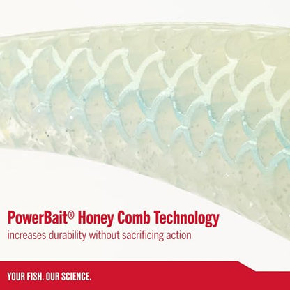 Berkley PowerBait CullShad Fishing Soft Bait - color: HD Yellow Perch, size: 6 in (1.2 oz)