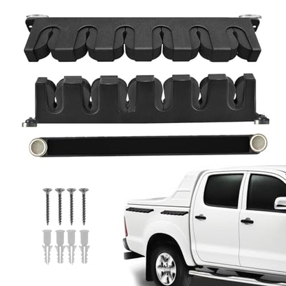 NebulaEdge Magnetic Fishing Rod Holders,for Car&Garage Portable Holder | (2 Pcs) Vertical & Horizontal Installation,Strong Magnetic, for Truck Stable Placement, Garage Ceiling Storage