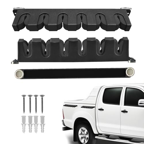 NebulaEdge Magnetic Fishing Rod Holders,for Car&Garage Portable Holder | (2 Pcs) Vertical & Horizontal Installation,Strong Magnetic, for Truck Stable Placement, Garage Ceiling Storage