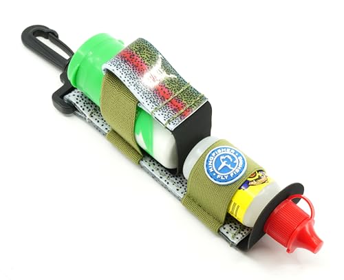 Gehrke’s Gink and Shimazaki Dry Shake Dry Fly Floatant with Kingfisher Combo Holder - color: Rainbow Trout