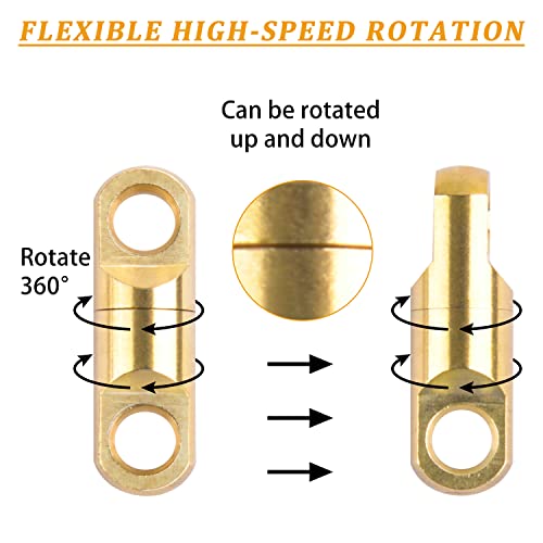 AGOOL Heavy Duty Fishing Swivels 12pcs Saltwater Swivels High Strength Barrel Swivel Connectors Wind On Swivels for Sea Ocean Big Game Fishing - size: 8mm-1030lb-12pcs