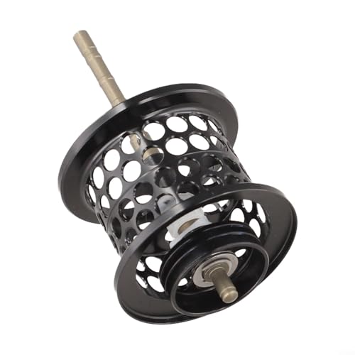 SV Floating Brake Bowl Spool for 24 Tatula 100 Reel, Lightweight Aluminum Alloy Part, Smooth Throwing Upgrade, 1.0 Line Capacity Bass - color: black