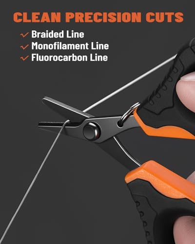 5Pcs Fishing Tool Kit, Corrosion Resistant Fishing Pliers with Lanyard, Floating Fish Lip Gripper, Braid Scissors, Fishing Gear Set, Ideal Fishing Accessories & Gifts for Men, Fishermen