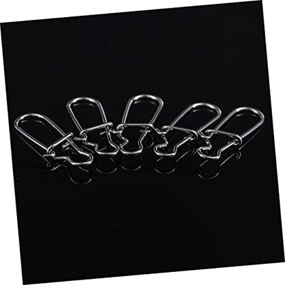 Toddmomy Lure Pin Hook Fishing Lure Connector Fishing Tackle Kit Fishing Snaps Clip Fishing Supply Fishing