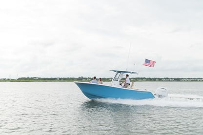 South Wind Designs Boat Flag Pole - Boat Flagpole for Rod Holder & Rocket Launcher, Marine Grade Fiberglass Rod, EVA Foam Base & Stainless Flag Clips, No Drill - Two 4.5ft Poles - size: Two 4.5' Poles