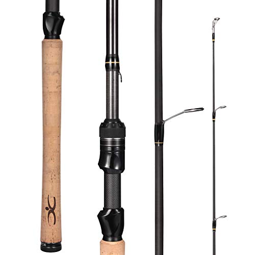 Cadence Essence 2025 Compact Design Spinning Rod 5.6FT | 24-Ton Graphite Lightweight | Stainless Steel SIC Guides | Freshwater & Saltwater | High Sensitivity - style: 6'0"|light|moderate Fast|2 Piece