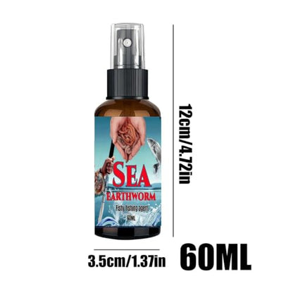 Fish Attractant Liquid | 60ml Sea Earthworm Fishing Agent | Bass Bait Scent Attractant | for Bass Catfish Grouper Rivers Reservoirs Black Pits Dad Husband Boyfriend Men