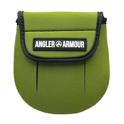 Angler Armour Spinning Reel Cover, Fishing Reel Cover, Neoprene Reel Cover, Spinning Reel Sleeve, Spinning Reel Case, Spinning Reel Protective Sleeve, 1000, 2000, 3000, 3500 Reels (Olive Green) - color: Olive Green