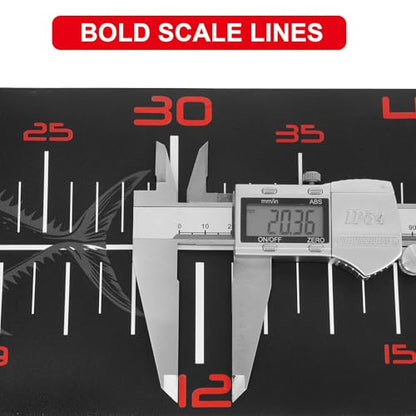 RUTU 43-inch Pocket Fish Ruler, 110cm Outdoor Fishing Measure Tape, Dual-Scale Fishing Tape, Metric and Imperial Measurements, Waterproof and UV-Resistant Fishing Measuring Tool, 13cm/5.1-in Width - size: 43x9.8 inch