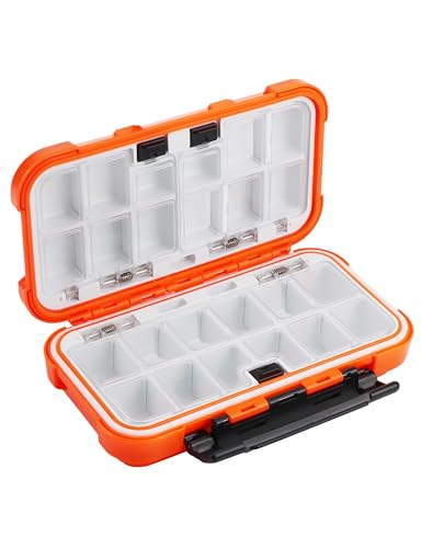 Hlotmeky Small Kayak Mini Tackle Box Waterproof Fishing Lure Box Terminal Storage Fishing Hook Organizer