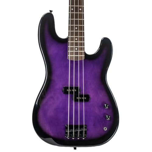 Sawtooth EP Series Electric Bass Guitar, Trans Purple - color: Trans Purple, style: Right Hand