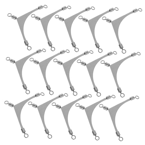 LIOOBO Sea Fishing Three-Prong Swivel Fishing Rigs Fishing Gear Bulk for Bass Cast Saltwater Tackle Connector - size: 4.00X2.50X0.20CM