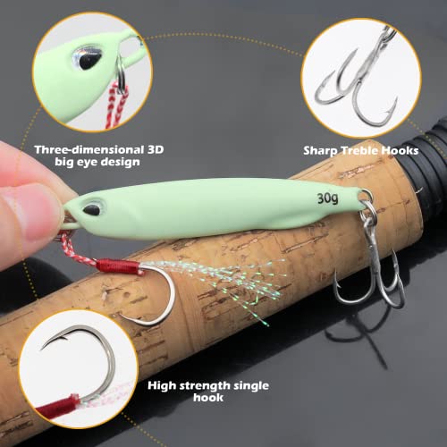 Fishing Jigs Metal Fishing Spoons Lures, Blade Bait Spinner Long Casting Jigging Spoon Lure Vertical Hard VIB Swimbait for Walleye Bass Trout Freshwater & Saltwater
