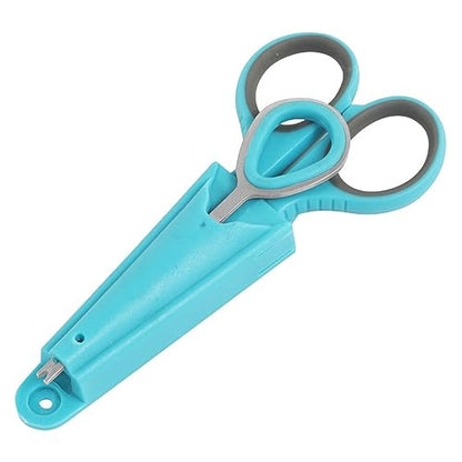 Scissor with Pliers Hook Remover Stainless Steel Fishing Multifunction Pliers Fishing Braided Line Cutter Fishing Gear Tackle - color: Blue