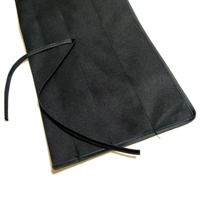 KALAVARMA Fly Rod Bag 100% Cotton Bag for fly 4 section rod Black color cloth 2pcs (11ft) - size: 11ft