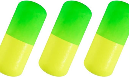 Dr.Fish 30 Pack Fishing Rig Floats Pompano Floats Walleye Rig Lure Making Accessories Surf Fishing Foam Snell Bobbers - color: Chartreuse, size: Large-2/3*2/5"