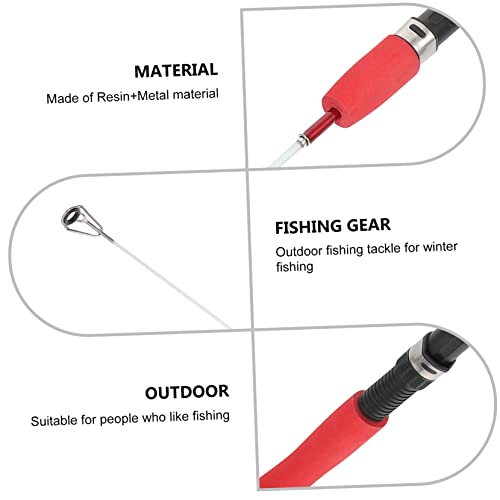 Balacoo 1pc Ice Fishing Rod Ice Fishing Pole Shrimp Fishing Pole Lure Fishing Pole Outdoor Fishing Rod Resin