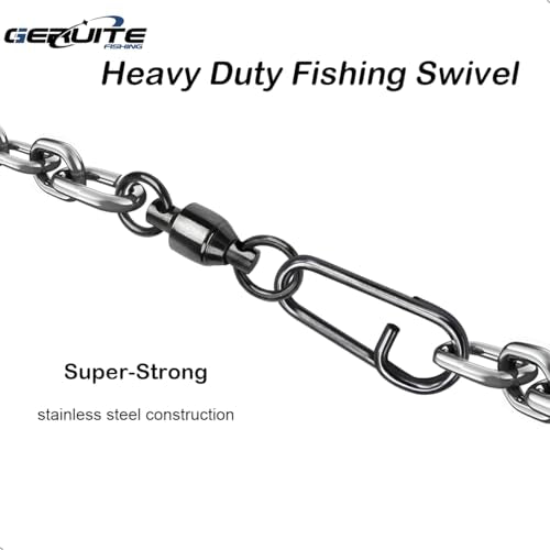 Stainless Steel High Strength Fishing Swivels for Saltwater and Freshwater - size: Size 0+S (31lb) 25 PCS