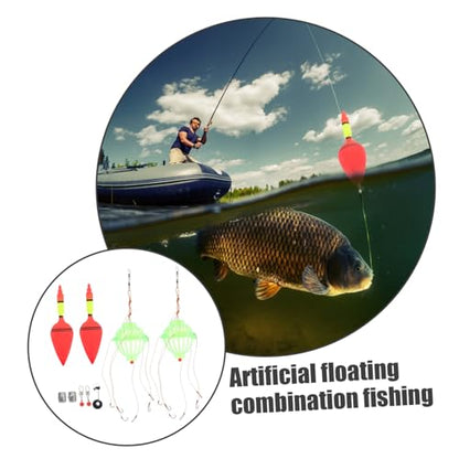 UPKOCH 1Set Artificial Fishing Bait Fishing Tackle with Buoy for Freshwater Saltwater Fishing Durable Bend Resistant Fishing Equipment for Bass Trout Fishing