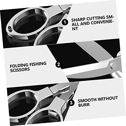 2pcs Fishing Scissors Fish Use Scissors Heavy Duty Line Cutter Fishing Accessory