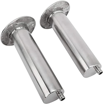 YaeMarine 4-Pack Heavy Duty Stainless Steel 316 Deluxe Rod Holders with Drain, Flush Mount Fishing Rod Pole Holders, 30 Degree /15 Degree/90 Degree - style: 15 Degree