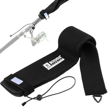 Booms Fishing Neoprene Rod Sleeve: Fishing Pole Sleeve - Protective Rod Socks with Hanging Loop & Adjustable Lanyard - RS8/9 Floating Pole Covers for Casting/Trolling, Spinning, Fly Rods - size: 52", style: Spinning