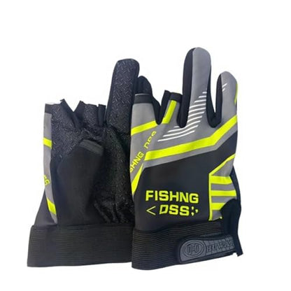 Fingerless Fishing Gloves, Sun Protection Breathable Gloves for Men and Women, Lightweight Quick-Dry Gloves for Fishing, Kayaking, Hiking and Outdoor Activities - color: grey