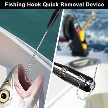 DONQL 4pcs 6in Fishing Pliers Tools Kit, Fishing Pliers Hook Remover, Fishing Scissors Line Cutter, Saltwater Resistant Fishing Gear with Lanyard, Multifunctional Fishing Hook Remover Gifts - color: Black