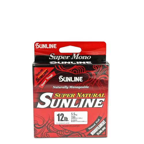 Sunline Super Natural Monofilament Fishing Line - color: Natural Clear, size: 12-Pounds/330-Yards