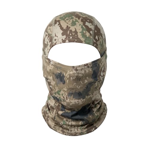 1 Pcs Unisex Summer Sun Protection Balaclava Breathable Elastic Full Face Mask for Cycling Running Hiking Fishing - color: Spot Yellow