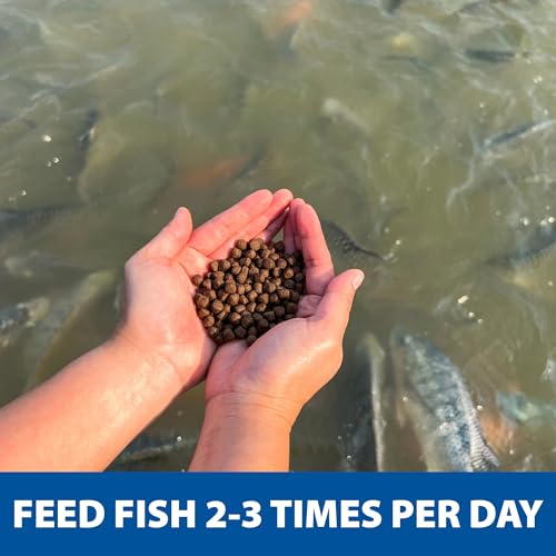 The Pond Guy Game Fish Grower Floating Pellet Food, 17 lbs | Complete aquatic nutrition for bass, trout, & catfish in freshwater ponds & lakes with balanced daily feeding