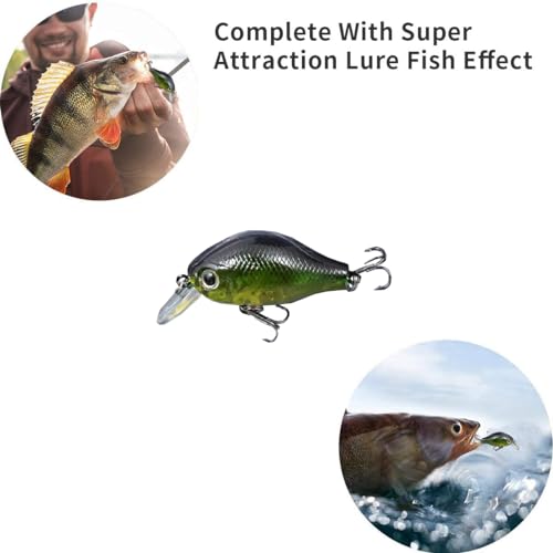 Fishing Lures Freshwater Bait Tackle kit.Tackle Box Including crankbaits topwater Lures,Jigs,Spoons and More Fishing Gear Set.Suitable for Bass Trout Salmon. - color: B20PCS