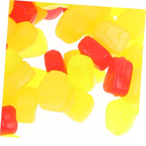 150pcs Artificial Corn Lures Baits Set with Yellow, Fluorescent Green, and Red Simulation Floating Soft Silicone Fake Corn for Freshwater Carp and Trout Fishing