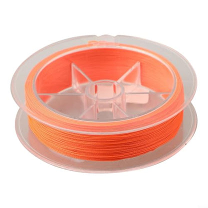 for Braided Fly Line Backing 50m Dacron Fishing Leader with Loop for Trout Bass Salmon Freshwater Saltwater Anglers Strong Low Stretch - size: E